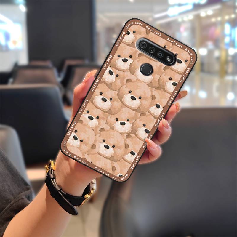 Cute Protective Phone Case For LG K51/Reflect/L555DL Waterproof Anti-dust Back Cover Cartoon Fashion Design Durable TPU