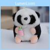 Adorable Panda Plush Keychain Soft Stuffed Animal Backpack Decoration Cute Bear Doll