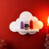 Modern Style Wooden Wall Storage Rack Durable Stable Cloud Shape Shelf Minimalist Wall Mounted Shelves Storage