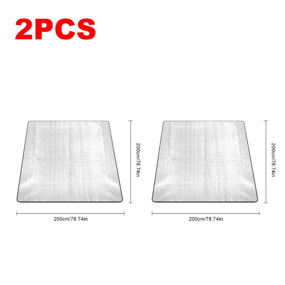 1/2PC Double-Sided Camping Foam Foil Blanket Waterproof Outdoor Sleeping Pad Aluminum Insulation Foam Foil Mat For Camping Beach