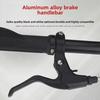 Aluminum Alloy Disc Brake Handle for Mountain Bikes - Black & White