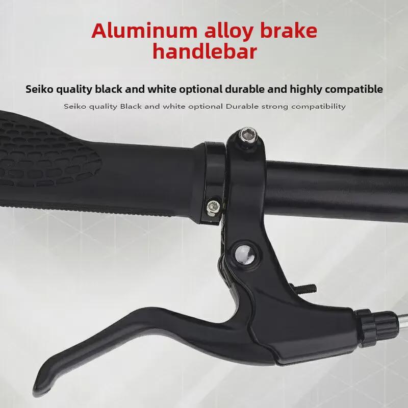 Aluminum Alloy Disc Brake Handle for Mountain Bikes - Black & White