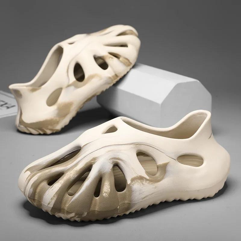 House Slippers Man Summer Shoes Sale Men Summer Flip-flop Comfortable Men's Sandal Genuine Mens Slipper Man Luxury 2024 Slides