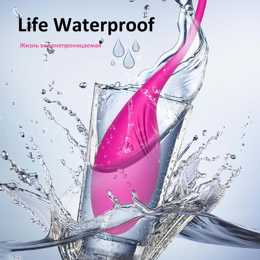 Bezdrátové dálkové ovládání Vibrační vajíčko napnuté cvičení 10 rychlostí G Spot Clit Vibrační míč pro ženy Sexuální hračky pro dospělé s vaginální stimulací