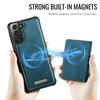 For Samsung Galaxy S22+ 5G Magnetic Case CASEME ME80 Series Leather PC TPU Phone Cover with Detachable Wallet