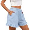 Shorts For Women Striped  Casual Summer Loose Pocket Shorts