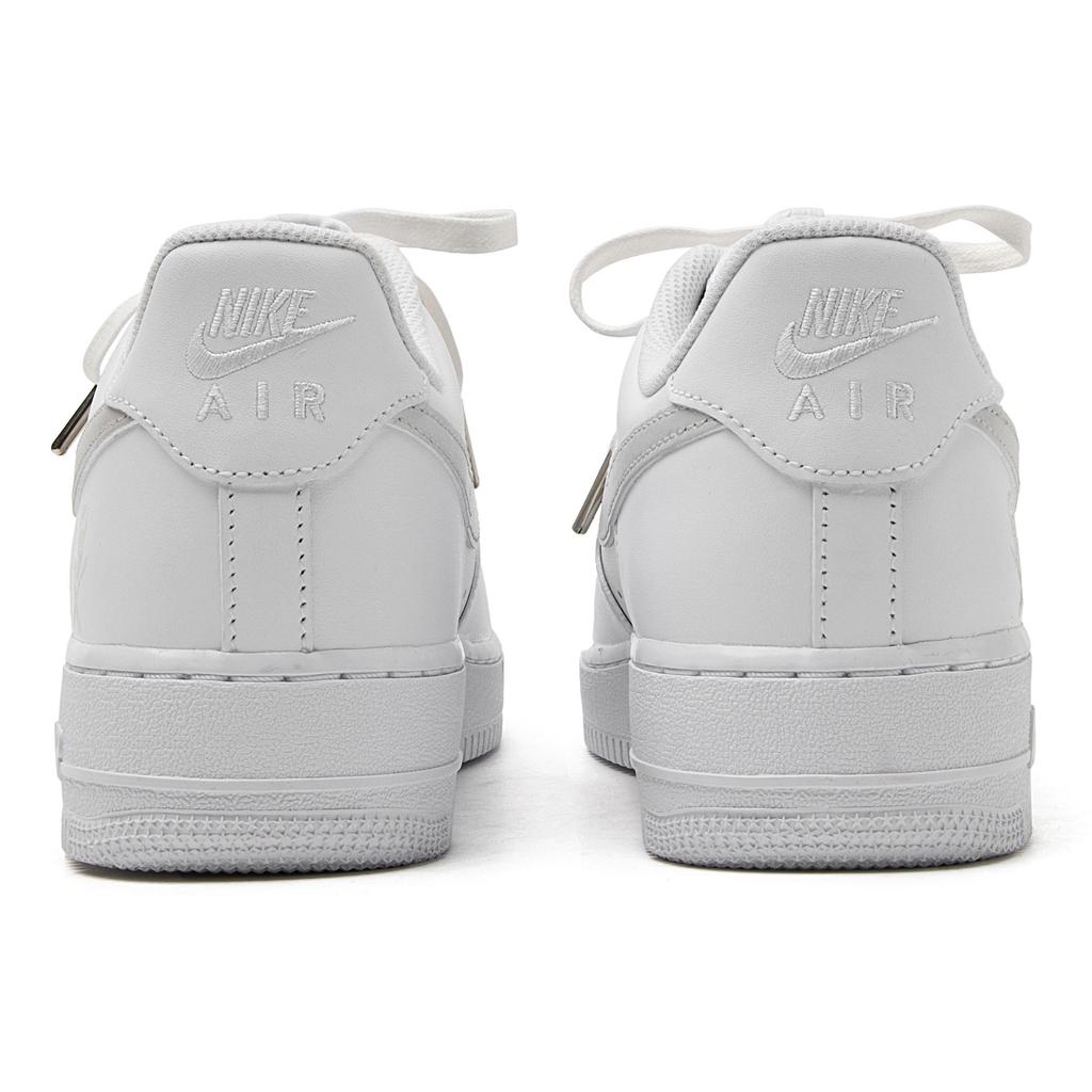 Nike Air Force 1 Air Force 1 Abrasion Resistant Balance Low top Skateboard Shoes Unisex White Silver CW2288-111(Team55-)