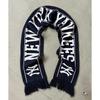 Used Includes Shipping: MLB Yankees Jacquard Knit Muffler Navy NY