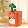 Semi-Enclosed Washable Felt Cat Bed: Warm, Comfortable, and Private Resting Nest for Cats.