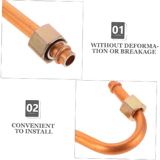 Air Compressor Parts Replacement Aluminum Exhaust Tubing Sturdy Versatile Air Compressor Tube