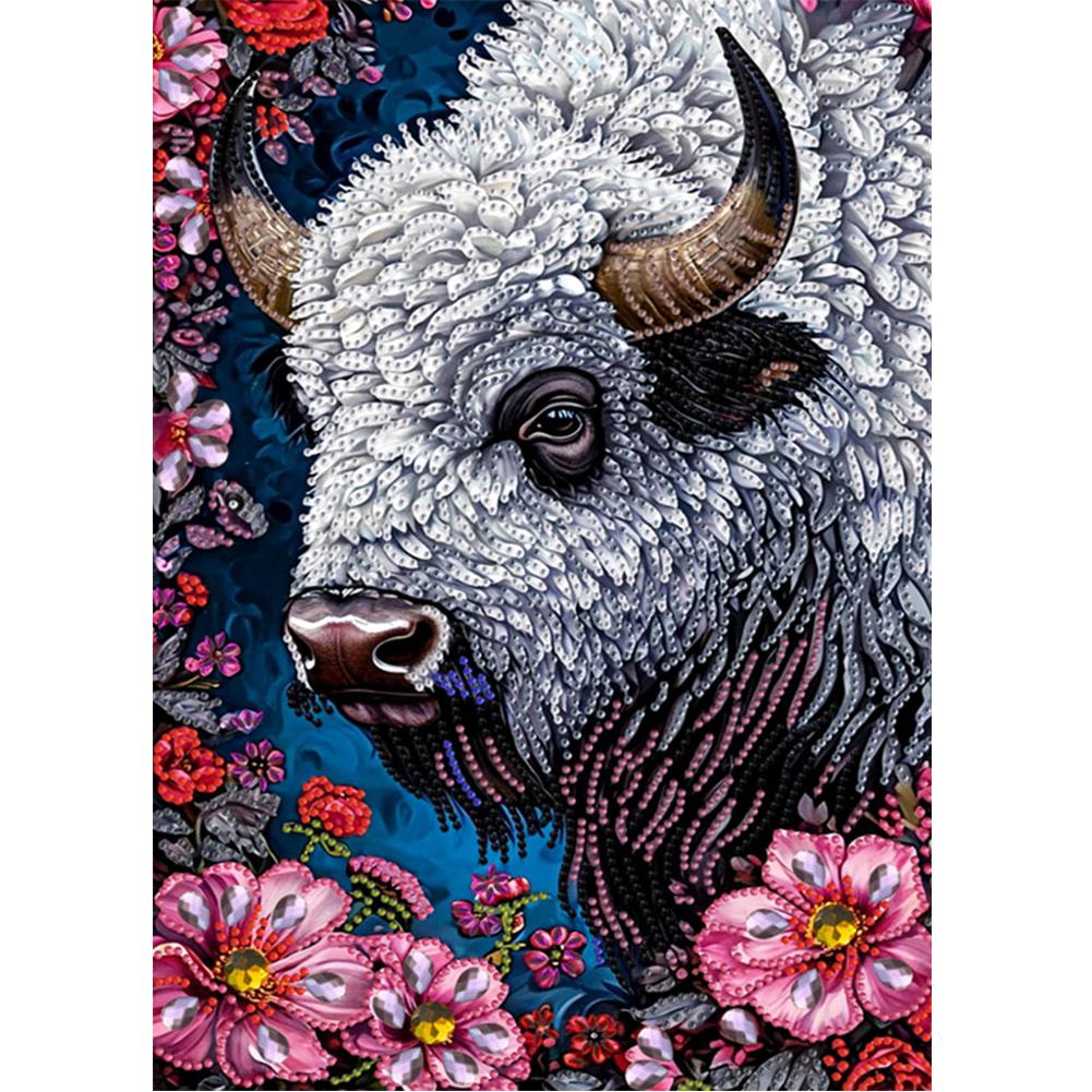 5D DIY Partial Special Shaped Drill Diamond Painting Kit Flower Home Decoration