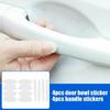 8x Car Sticker Door Bowl Handle Anti scratch Clear Protection Film Sticker Decor