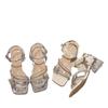 One word with high heels sandals women's new summer wear with skirt temperament fashionable versatile thick heel soft sole