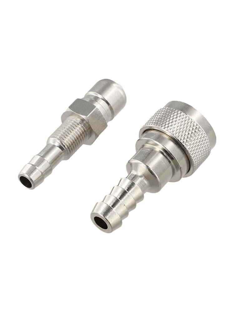 For Tohatsu Outboard Fuel Line Connector Set 2pc Male Female 3B27025013B2702601