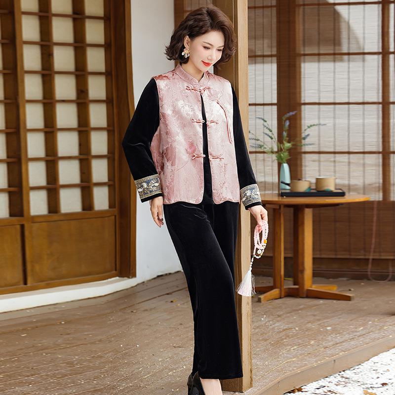 

Early Autumn New Chinese Style Women s Vest - Elegant National Design for Young Women 4XL (135-145 jin)