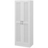 2-Door Cabinet Storage Cabinet with 5 Shelves, Contemporary Style, 60L X 36.5W X 175H