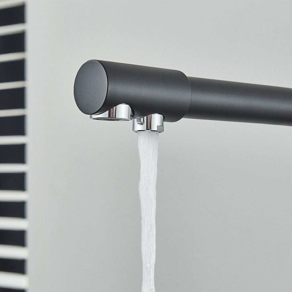 Kitchen Sink Faucet Pull Down 2 Handle 3 In 1 Water Filter Faucet
