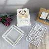 2pcs Creative Celtic Knot Candle Holder Silicone Mold Set Sturdy Display Ornament Mould for DIY Crafts and Home Decors