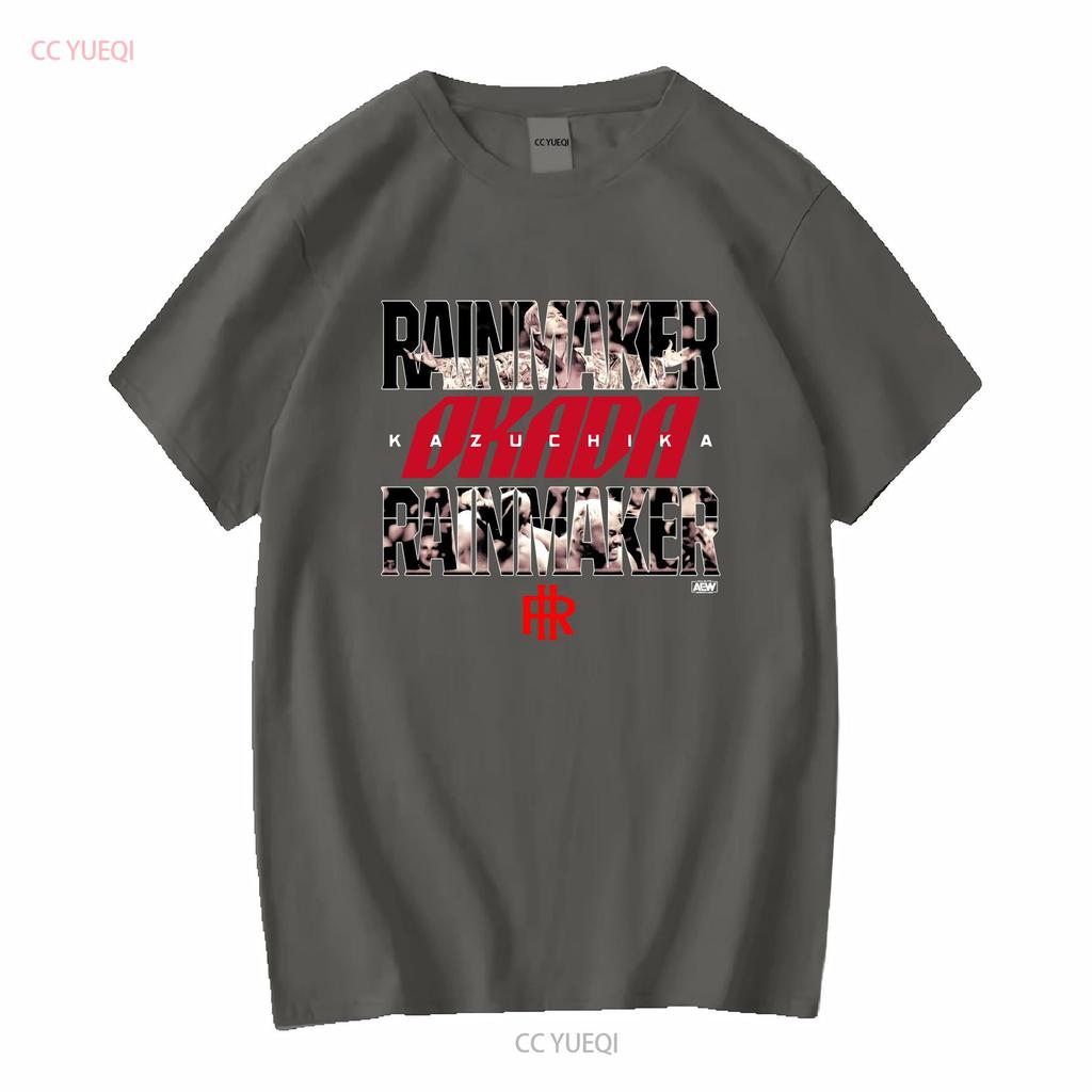 KAZUCHIKA OKADA FORECAST AEW Official T Shirt vintage Washed Unisex Soft homme Top For Everyday Wear Slightly Stretched