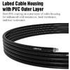 LEBYCLE MTB Road Bike Brake Line 1.7m Derailleur Shift Lnner Wire 1.55/2.1m Brake Hose 2.5m Teflon Coated Bicycle Cable