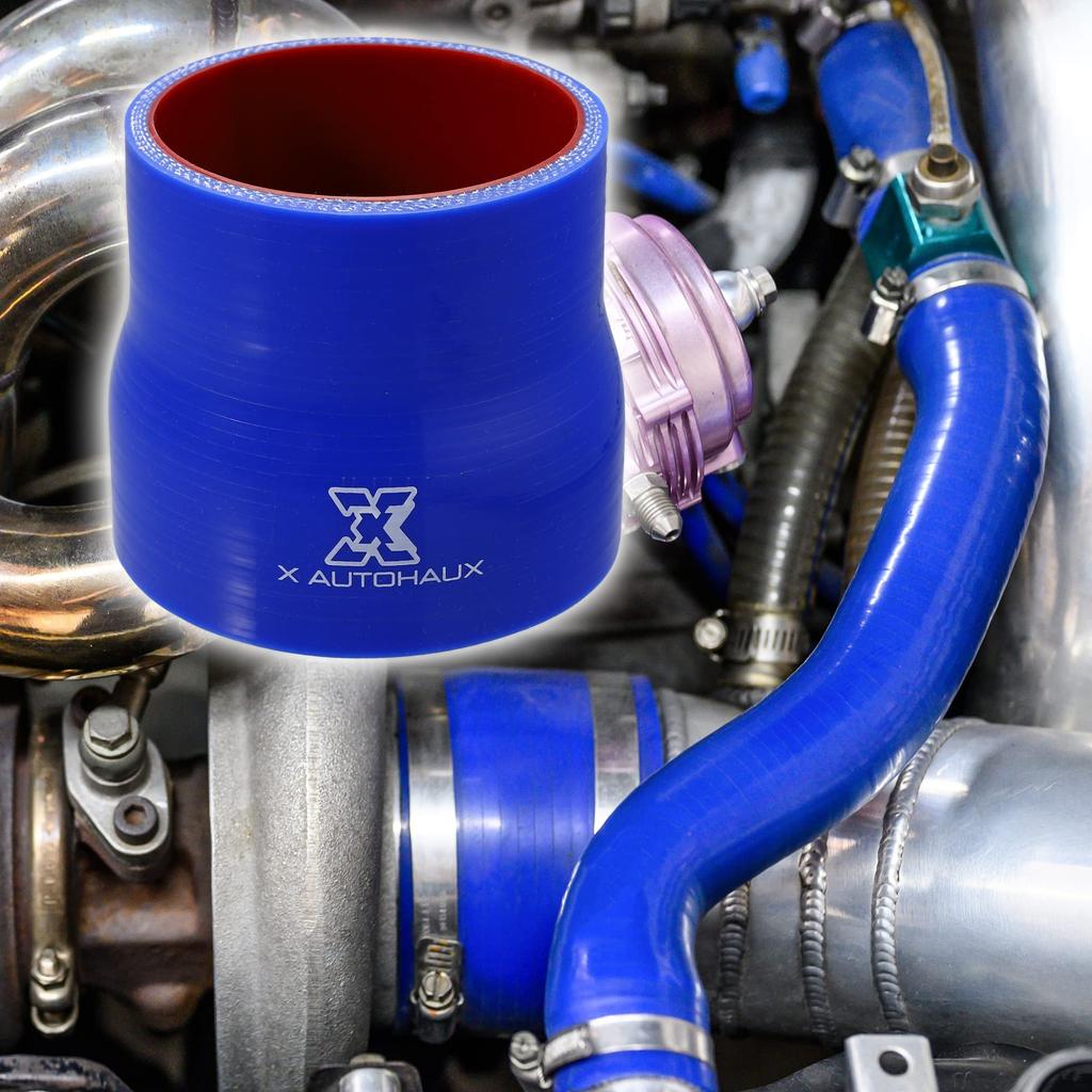 X AUTOHAUX Silicone Hose, Straight Silicone Pipe, Radiator Hose, Inner Diameter 2.8 - 3.1