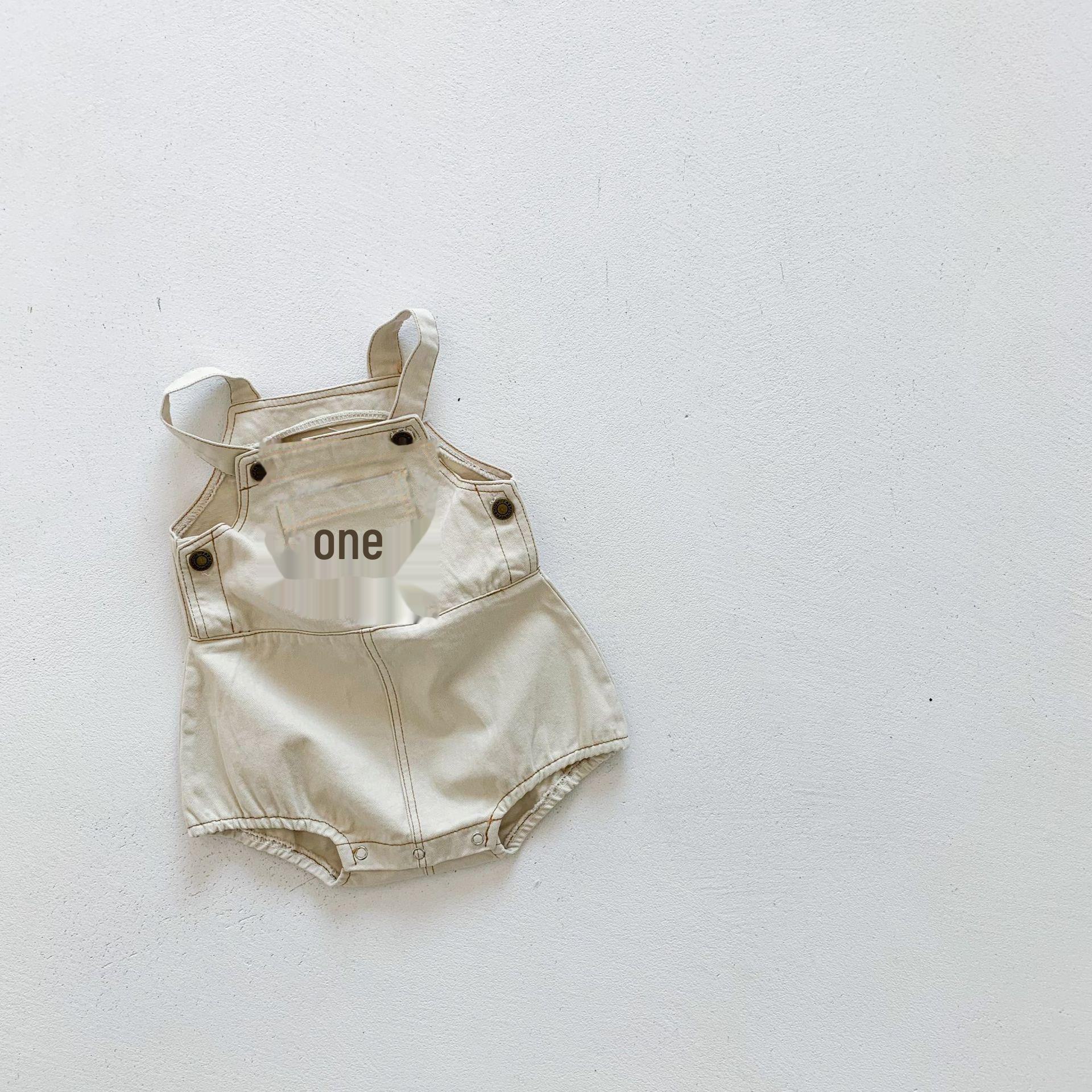 

Корейский детский джинсовый комбинезон: Детский комбинезон унисекс из хлопка на весну/лето 80cm