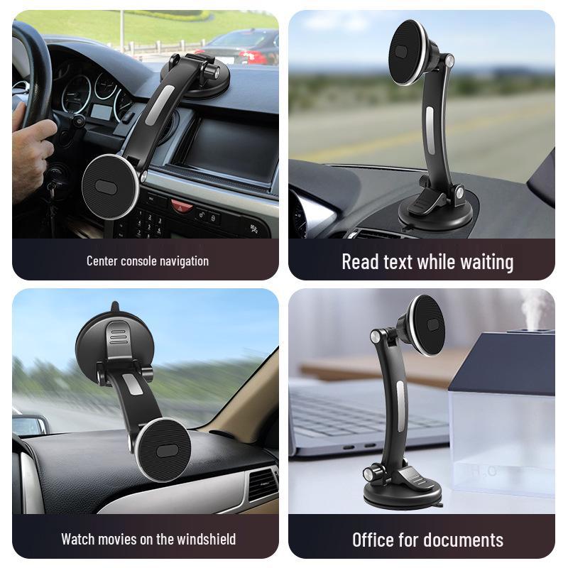 Magnetic Dashboard Car Phone Holder with Suction Cup