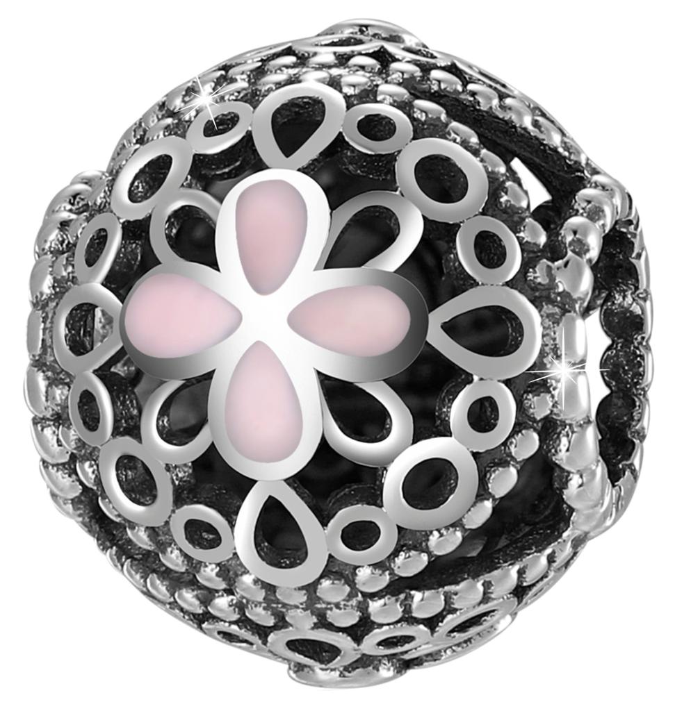 Charms Do Pandora Ażurowy Kwiatek Srebro S925 Moda Trusky