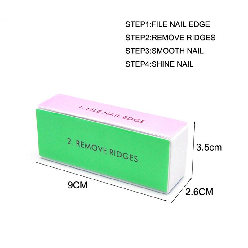 5 Pcs/Lot Nail Buffer Block 4 Way Colorful Buffing Block Shine Polisher Nail Buffing File Manicure Sanding Nail Art Tools