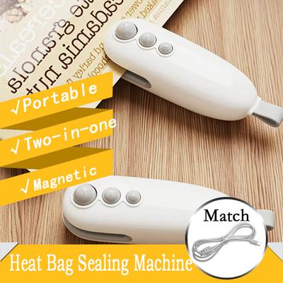 Mini Sealing Machine Plastic Rechargable Heat Sealer Home 2 In 1 Snack Fruit Spices Bag Sealing Machine
