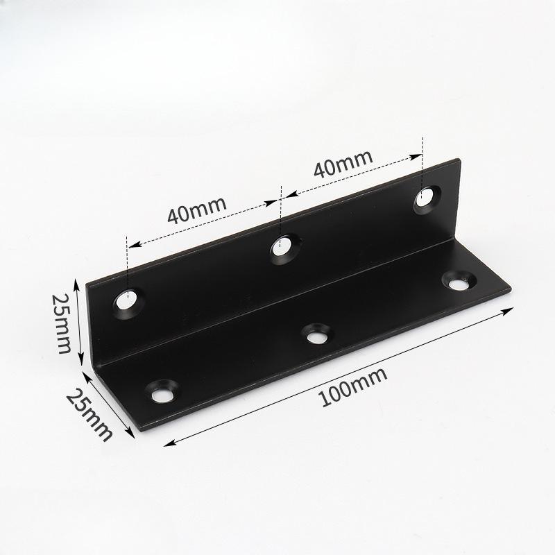 6Pcs Heavy Duty Stainless Steel Furniture Fixer L Shape Corner Brace Right Angle Bracket for Tabletop Desktop Shelving