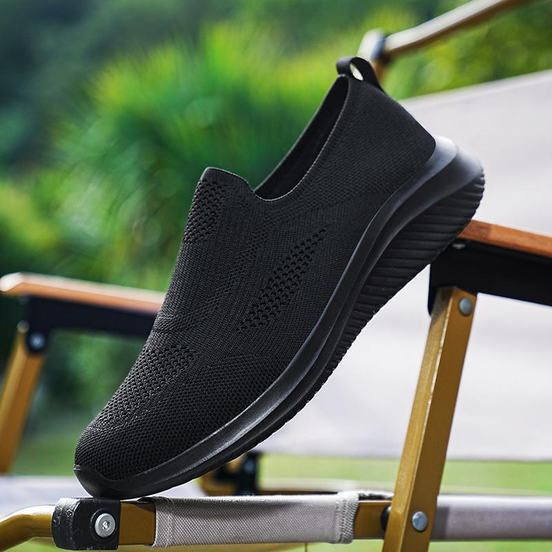 Large Size Men's Shoes Summer Breathable Casual Cloth Shoes Mesh Breathable Walking Shoes