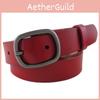 Handmade Leather Waist Belt With Alloy Buckle For Stylish Womens Accessories