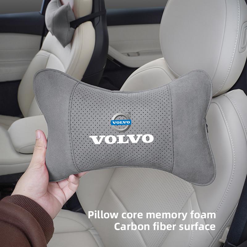 Car Headrest Memory Foam Neck Pillow Auto Accessories For Volvo XC60 XC90 XC40 V60 V40 XC70 V50 S60 V70 S90 AWD S80 V90 C40 EX30