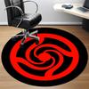 1pc Spiral Pattern Carpet for Office Non Slip, Round Carpet, Soft & Comfortable, Carpet for Office, Lightweight Round Floor Mat