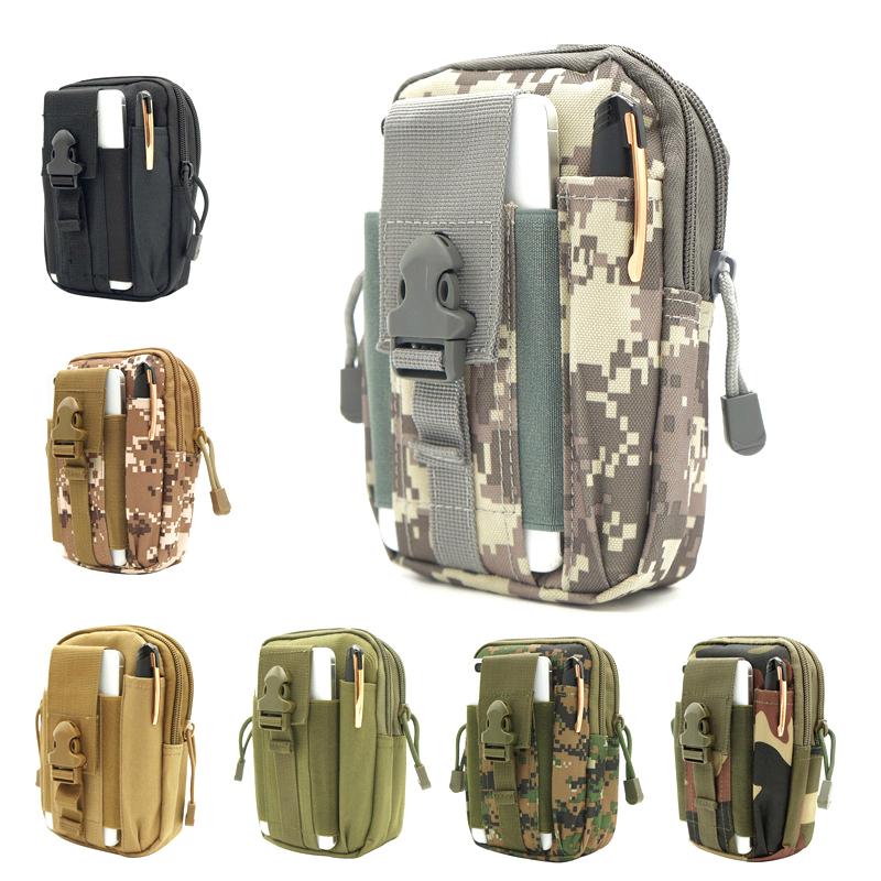 Outdoor Sports Multi-Functional Accessory Bag Large Capacity Mobile Phone Hanging Bag Tactical Waist Pack