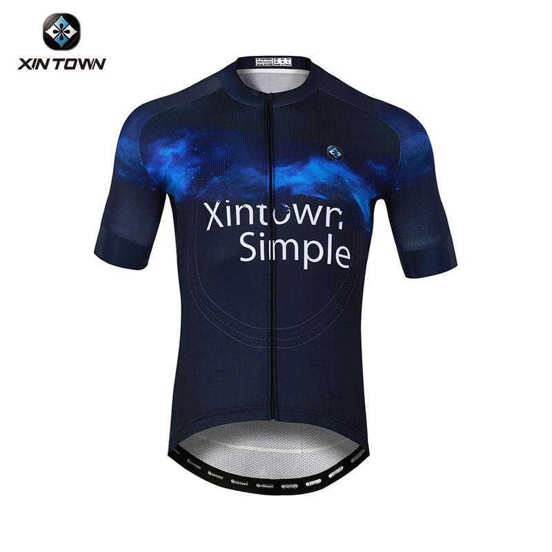Mens Short Sleeve Cycling Jersey Breathable Quick Dry Wear Road Bike Riding