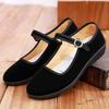 Old Beijing cloth shoes polyurethane flat heel generation soft sole non-slip work shoes hotel etiquette shoes black square dance shoes