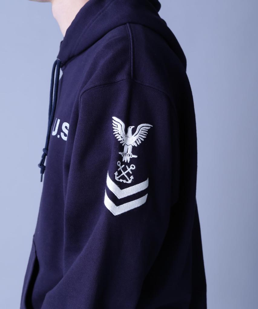 Avirex NAVAL PULLOVER Size PARK, Men's, M, 120, Navy, 783-3931008