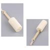 Wooden Handle Cup Brush Natural Loofah Bristles Long Thin Handle Bottles Glassware Scrubber with Lanyard Design