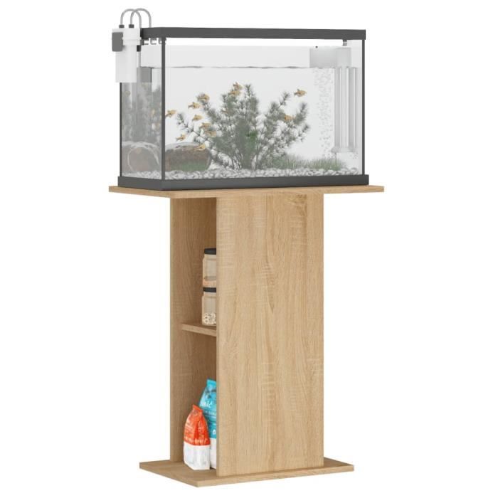VidaXL Aquarium Stand Sonoma Oak 60.5x36x72.5 Cm 833642