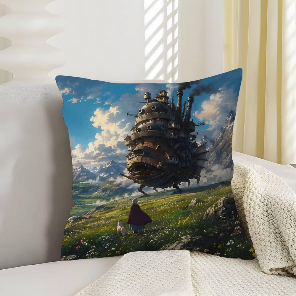 H-Howls-Moving-CastleS Lucky Dragon pillow cover sofa cushion cover home room decoration children gift