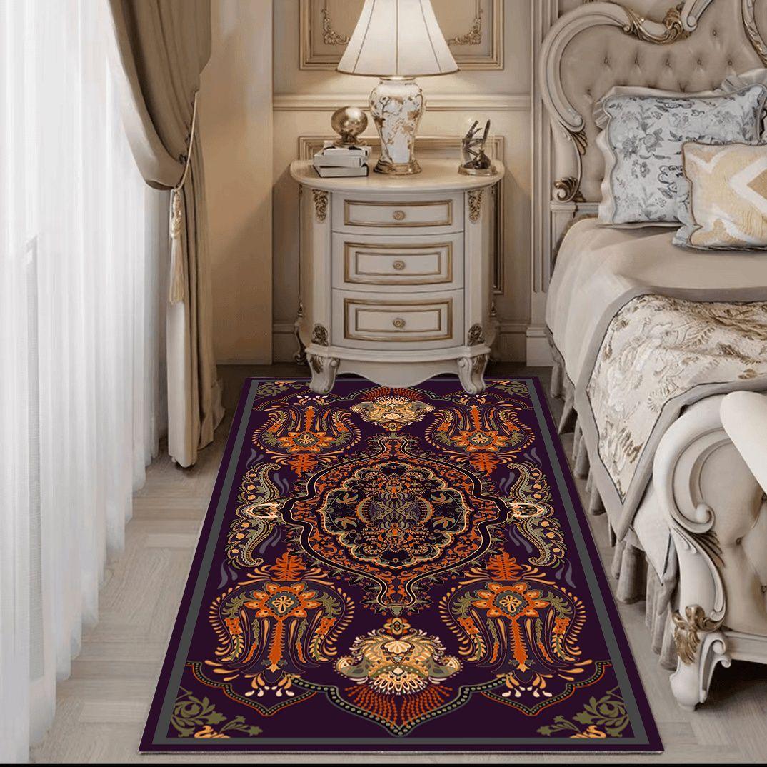 Европейский стиль Гостиная Ковер Журнальный столик Спальня Ковер Домашний декор Универсальный ковер Прикроватный коврик Журнальный столик Коврик 80 * 120cm