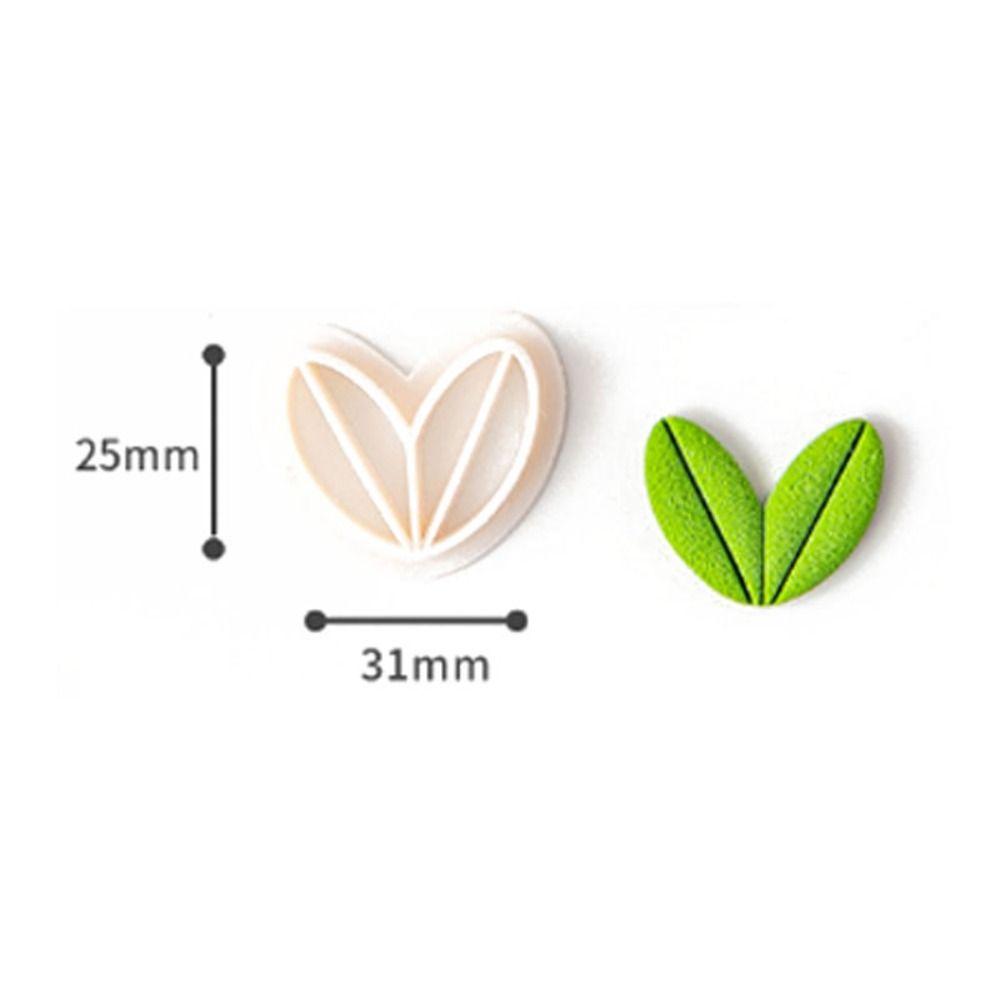 Flower Shape Clay Cutter Leaf 5-petal Flowers Polymer Clay Cutters Mold for Earring Jewellery Making Cake Cupcake Decorations