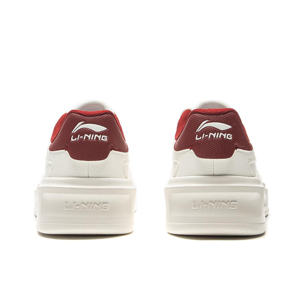 Li Ning Lantern Festival Classic Versatile Thick Sole Height Increasing White Sneakers Women Sneakers AGCV316-4