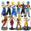 Anime Dragon Ball Z Super Saiyan Model Son Goku Scene PVC Action Figure 18cm Statue Collectible Toy Action Model Doll Kids Gifts