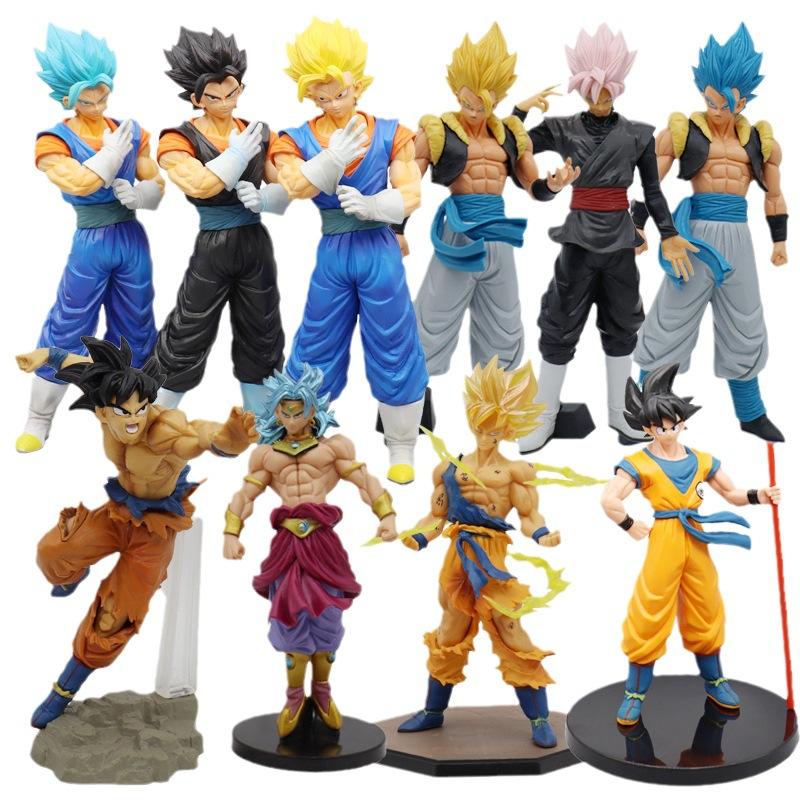 Anime Dragon Ball Z Super Saiyan Model Son Goku Scene PVC Action Figure 18cm Statue Collectible Toy Action Model Doll Kids Gifts
