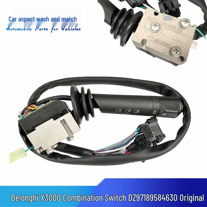 Compatible for Shaanxi Auto Delong X3000: Combo Switch for Lights, Windshield Wipers, Headlights & Dimmer - Model DZ97189584630.
