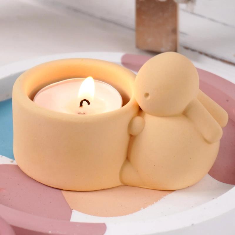 Bunny Candy Mold Easter Silicone Bunny Chocolate Mold Silicone Candle Mould 3d Rabbit Mould Cute Easter Bunny Decorations For