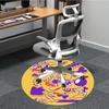 1pc CatDog Office Round Area Rug, Under Office Chairs Bedroom Living Room Home Decor, Room Deco